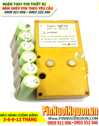 Pin máy trắc địa Topcon NB-28 (2800mAh-6V)- Thay cells pin máy trắc địa Topcon | Bảo hành 6 tháng-Có sẳn hàng